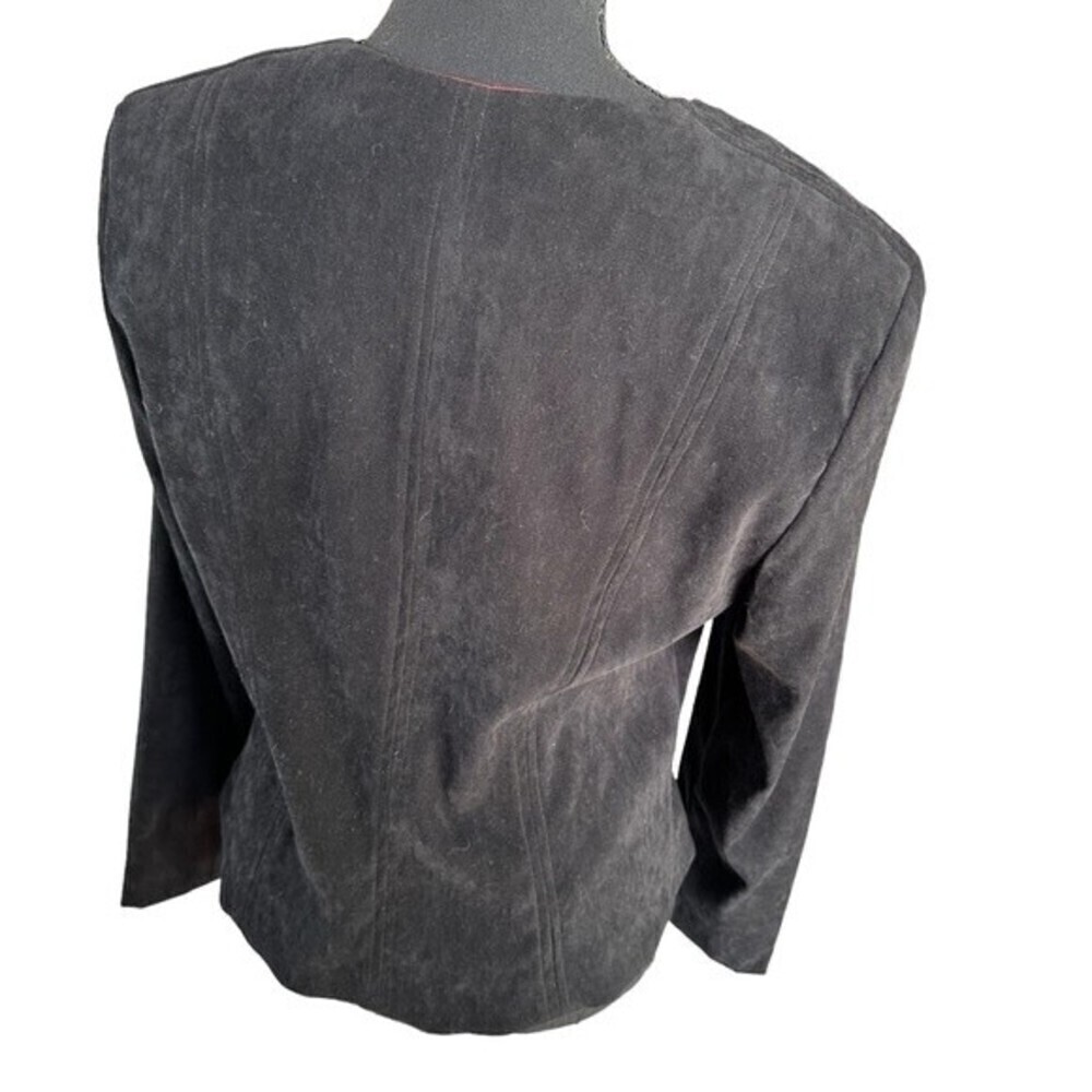 Jessica Howard Black Suede Jacket. Size 12. Beautiful Jacket - Picture 7 of 7